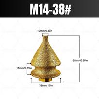 Brazed Diamond Drill Bit for Tile Marble Granite Chamfering Trimming Reaming For Angle Grinder