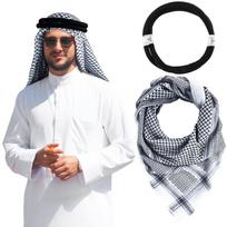 Muslim Hats Turban Arab Keffiyeh Head Scarf Muslim Scarf Caps For Men Muslim Prayer Cap Hijab Islamic Hat Headwear Head Wrap juoda