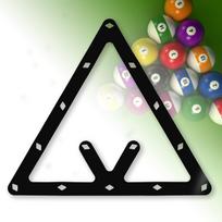 6 vnt Magic Ball Rack laikiklis Biliardo kamuoliukų stovas black