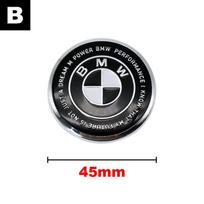45mm Car Steering Wheel Cover Logo Badge for BMW E46 E39 E90 E60 E87 E53 F10 G80 F48 E84 G01 F30 G11 X1 X3 X5 X6 G07 Car Sticker msjk68 gray