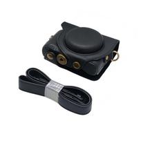 Applicable Sony HX9 WX500 Camera PU Leather Case, Single Shoulder Photography Bag, Protective Camera Cover ruda