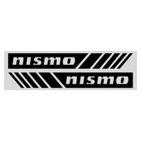 2 vnt. Automobilio PVC Juostelės Lenktyninės Juostelės Galinio Vaizdo Veidrodėlio Lipdukai Nismo Logotipui Emblemai R34 GTR Nissan Tiida Sylphy Teana X Trail T32 white
