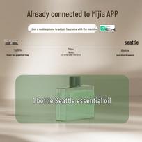 Smart Aroma Diffuser with Colorful Lights and Digital Display – Portable, Silent, In Stock Customizable gray