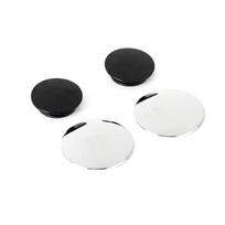 2 Pcs Car Suction Cup Mount Auxiliary Rearview Mirror 360 Degree Rotating Wide-angle Round Frame Blind Spot Mirror Universal geltona