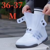 1 rinkinys dviejų atspalvių batų užvalkalai, atsparūs vandeniui. 3XL balta