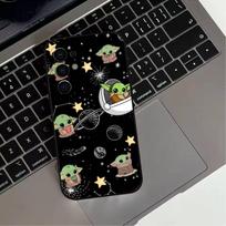 Cute cartoon Baby Y-Yoda Phone Case For Samsung S25,S24,S21,S22,S23,S30,Ultra,S20,Plus,Fe,Lite,Note,10,9,5G Black Cover Samsung S25ULTRA beige
