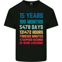 15th Birthday 15 Year Old Kids T-Shirt Childrens S blue