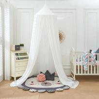 Princesės dekoravimo baldakimas vaikiškai lovai, minkštas ir patvarus palapinės baldakimas, svajinga uodų tinklo patalynė, vaikų skaitymo kampelių baldakimai karališkos mėlynos spalvos
