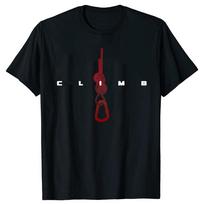 Funny Rock Climbing Mountain T Shirts Summer Outdoor Adventure Sports Cotton Streetwear Short Sleeve Birthday Gifts T-shirt M... 5XL įvairiaspalvis