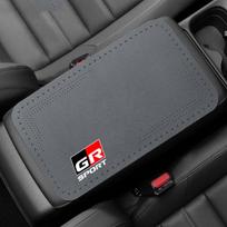 For Toyota GR Sport Gazoo Racing Yaris 86 Corolla RAV4 RZ RC Hilux Car Center Console Box Pad Protector Non-slip Armrest Cover gray