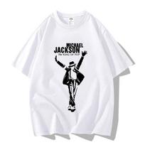 Memorial Remembrance and Tribute to Michael Jackson  Michael Jackson Pattern Printed ShortSleeved Adult and Children TShirt 120 white