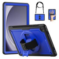 Dėklas Samsung Galaxy Tab A11 A9 8.7 Plus 11 colių X216B Atsparus smūgiams Saugus PC Silikono Hibridinis Stovas Planšetinio kompiuterio Dangtelis A9 8.7 inch 2023 šviesiai mėlyna spalva