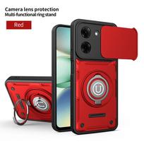 For Xiaomi Poco X8 Pro 5G Case Shockproof Armor Slide Camera Protection Cover For Poco X8Pro 5G Magnetic Ring Stand Holder Coque Poco X8 Pro black