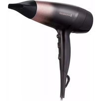 Remington Hair Dryer | D5305 Rose Shimmer | 2200 W | 3 temperature settings | Ionic function | Diffuser nozzle | Black/Rose