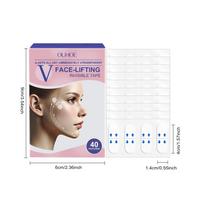 Veido pakėlimo lipdukai Nematomi Skaidrūs Ploni Veido pleistrai Kėlimo juosta V formos smakro pleistras Veido formavimas Pakėlimas&Stangrinimas Taip pat 2pcs white
