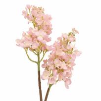 Moisturizing Finish Artificial Lilac Flowers Real Touch Texture 2 Fork Silk Flower Bouquet Fork Stem Design Real Touch Hydrangea rožinė