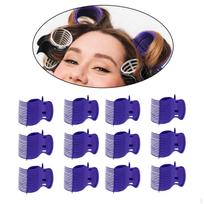 12 Pieces Roller Clips Hair Curler Claw Replacement Accessories Tools for Women Girls violetinė