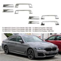 4 rinkiniai Chromuotos Šoninių Durų Rankenėlių Apdailos Dangteliai BMW E36 3 Serijos Z3 M COUPE ROADSTER Išorinės Durų Rankenėlės Dangtelis gray