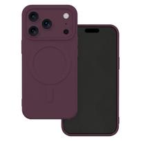 Mocco Simple Color MagSafe Case for Apple iPhone 17 Pro Max / 18 Pro Max Dark cherry