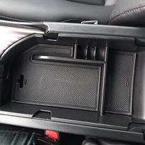 FOAL BURNING Car Central Storage Compartment Armrest Storage box For Toyota Camry 2018 white word black
