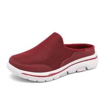 35-48 Unisex Vidinės šlepetės Vyriškos pusiau šlepetės Vasarinės tinklinio audinio, orui pralaidūs vyriški juodi Mueller batai 48 juoda/balta