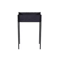 GR-016 anglinis grilis 440x270x760 mm, 2 mm plieno, juodas