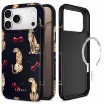 Tech-Protect Lamano phone case with MagSafe support for iPhone 18 Pro | iPhone 17 Pro black brown