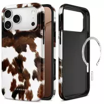 Tech-Protect Lamano MagSafe case for iPhone 18 Pro Max / 17 Pro - brown and white