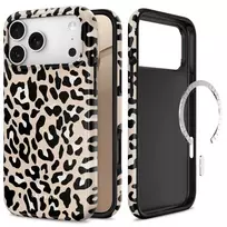Tech-Protect Lamano phone case with MagSafe support for iPhone 18 Pro Max | iPhone 17 Pro Max beige black
