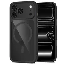 Tech-Protect MagOne CC MagSafe Case + Tempered Glass 2-Pack for iPhone 18 Pro / 17 Pro - Clear Black