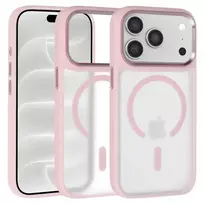 Liavec Cloudy Metal Camera Frame phone case for iPhone 18 Pro Max | iPhone 17 Pro Max pink