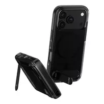 CARE by PanzerGlass Kickstand Case Smokey Black MagSafe dėklas iPhone 17 Pro