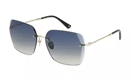 Nina Ricci moteriški akiniai nuo saulės SNR271V60300Y Butterfly Oversized Dark Brown Havana Gradient Brown 60mm