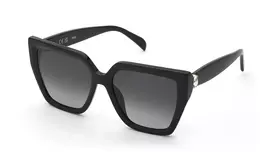 TOUS moteriški kvadratiniai acetatiniai akiniai nuo saulės STOC40S560700 Havana rudo gradientinio stiklo 56mm