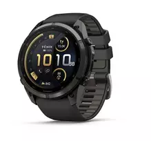 Garmin Fenix 9 Pro – inReach, 51mm Carbon Gray DLC Titanium su juodu/pebble pilku silikoniniu dirželiu