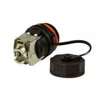 LogiLink Professional Cat.6A STP Keystone Jack RJ45, IP68 Industrial Outdoor, Tool-Free, Zinc Die-Cast, Black