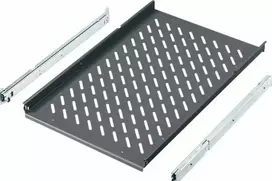 Rittal 19 colių ištraukiama lentyna TS, PC-TS, IW spintoms, 600 mm gylio, 40 kg, šiferio pilka RAL 7015 6902.960