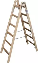 KRAUSE medinės dvipusės kopėčios 2x6 laiptelių, pušis, 150 kg, EN 131 170088