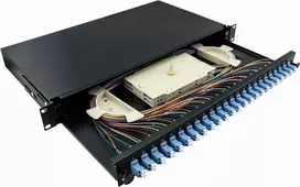 LogiLink F24LC2B 24 prievadų LC Duplex optinio pluošto pachpanelis 1U 19 colių stelažui, juodas