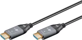 WENTRONIC Goobay 76276 aktyvus optinis HDMI kabelis AOC 8K - 10 m, HDMI 2.1, 48Gbps, 8K@60Hz, 4K@120Hz, Dynamic HDR, eARC, VRR, ALLM, HDCP 2.3, juodas