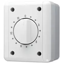 JUNG 8012W mechaninis sukamasis laikmatis, 120 min, 16A, 250V, baltas
