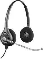 HP POLY Plantronics SupraPlus H261H abipusis plačiajuostis laidinis ausinių rinkinys su triukšmą slopinančiu mikrofonu (87129-02)