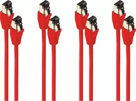 shiverpeaks BS08-41074-4 Cat8.1 F/FTP tinklo kabelis, RJ45, raudonas, 10 m
