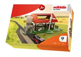 Märklin My World H0 Farm Starter Set 72212 – baterijomis varomas traukinys su gyvūnais ir bėgiais