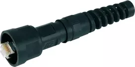 Telegärtner STX V1 RJ45 kištukų rinkinys, plastikinis variantas 1, tiesus, 8P8C, ekranuotas, juodas, 1 vnt.
