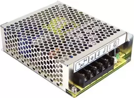 MEAN WELL RD-65A 65W dvigubos išėjimo įtampos AC/DC maitinimo šaltinis - 5V/8A + 12V/2.5A, 88-264VAC įėjimas, pasyvus aušinimas, sidabrinis