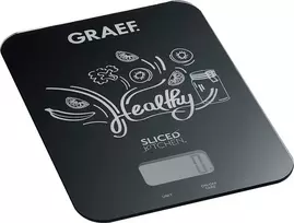 Graef KS202EU DeliKitchen skaitmeninės virtuvinės svarstyklės, juodos