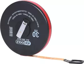 KS TOOLS 300.0042 30 m stiklo pluošto matavimo ruletė su uždaru korpusu ir rankena