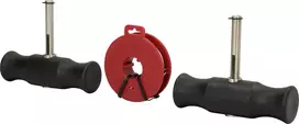 KS Tools BT681150 traukimo vielos rankenėlių rinkinys, 3 dalių, lankstūs spyruoklinio plieno kotai, ergonomiškos 2 komponentų rankenos, 160/180/200 mm