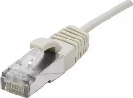 Dexlan Cat. 6A S/FTP (PiMF) itin plonas LSZH tinklo kabelis, pilkas, 10,0 m, su apsauga nuo užkabinimo 858706